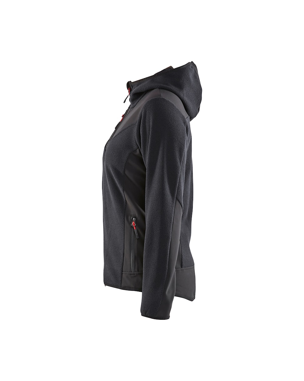 Damen Strickjacke dunkelgrau / schwarz, Seite links, DB Schenker