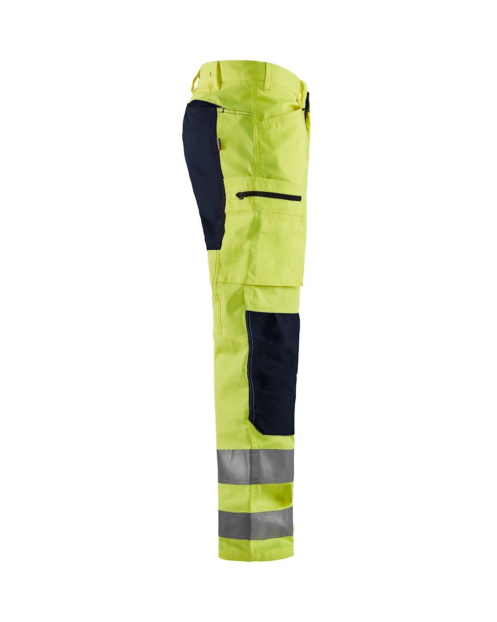 High Vis Arbeitshose mit Stretch High Vis Gelb / Schwarz, Seite rechts, DB Schenker High Vis Arbeitshose mit Stretch High Vis Gelb / Schwarz, Seite rechts, DB Schenker