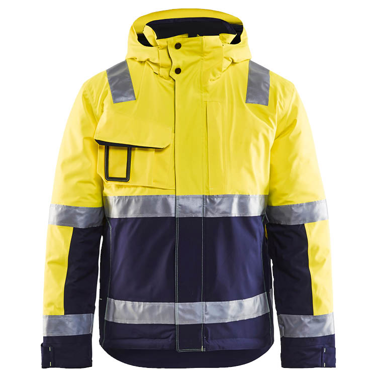 High Vis Winterjacke Gelb/Marineblau