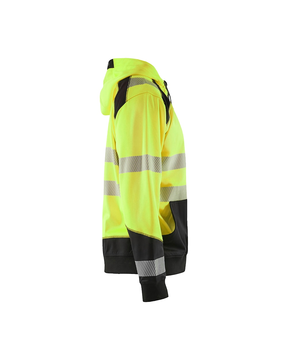 High Vis Kapuzensweater high vis gelb / schwarz, Seite rechts, DB Schenker