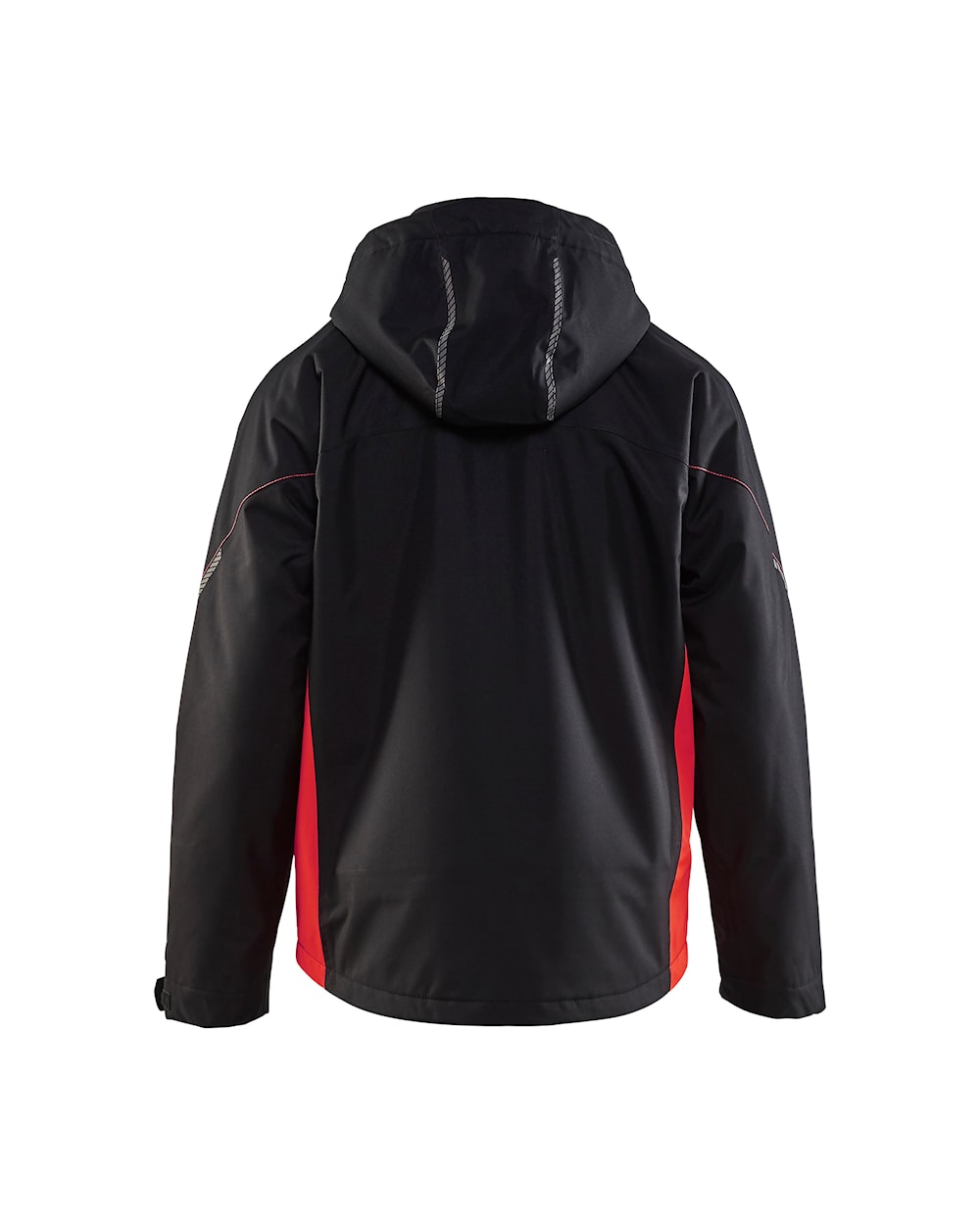 Shell Jacke schwarz / rot hinten, DB Schenker Shop