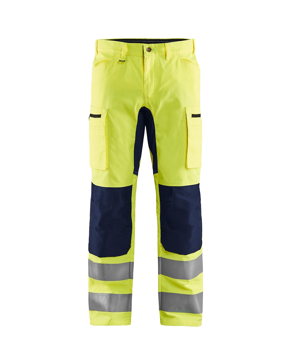 High Vis Arbeitshose mit Stretch High Vis Gelb / Marineblau, vorne, DB Schenker Shop High Vis Arbeitshose mit Stretch High Vis Gelb / Marineblau, vorne, DB Schenker Shop