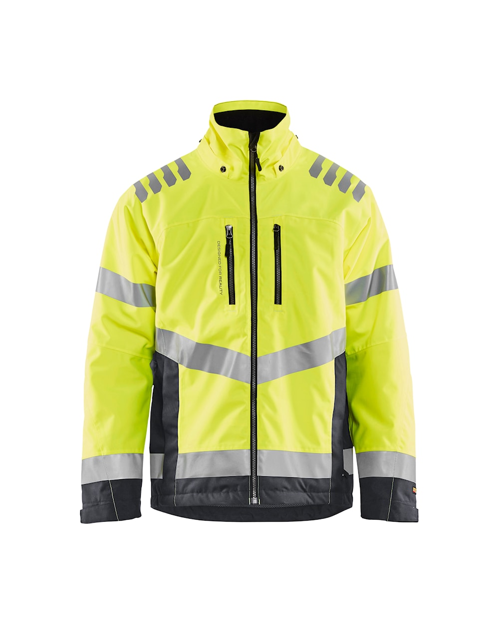 High Vis Winterjacke high vis gelb / mittelgrau vorn