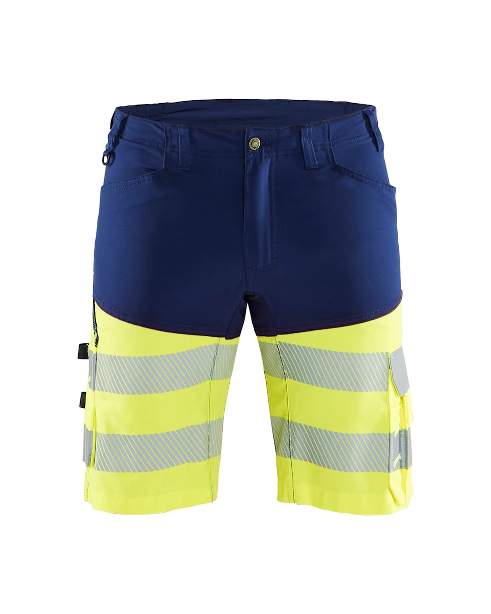 High Vis Shorts mit Stretch High Vis Gelb, vorne, DB Schenker High Vis Shorts mit Stretch High Vis Gelb, vorne, DB Schenker