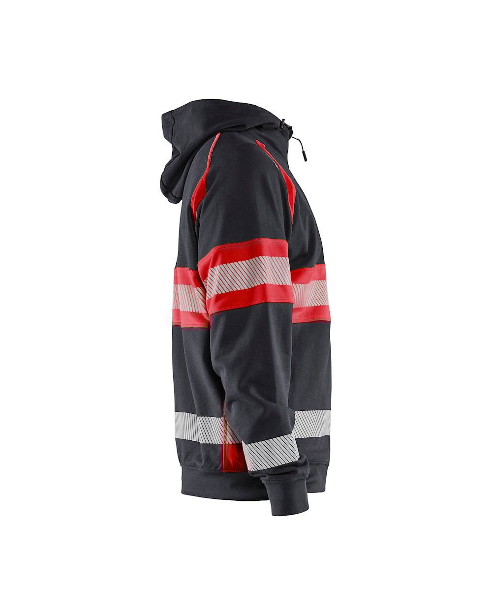 High Vis Kapuzenjacke rot-schwarz, Seite rechts, DB Schenker High Vis Kapuzenjacke rot-schwarz, Seite rechts, DB Schenker