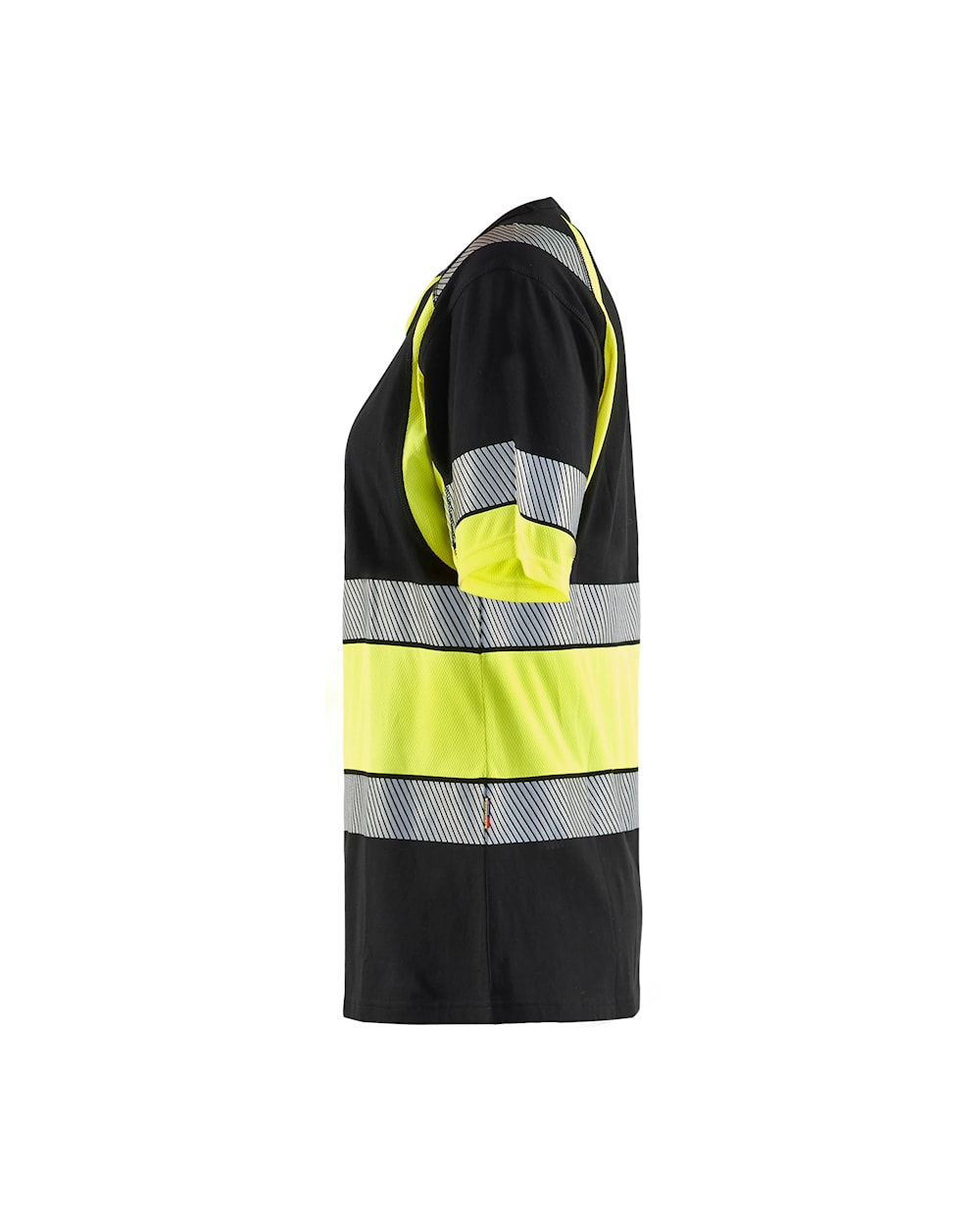 Damen High Vis T-Shirt Schwarz / Gelb, Seite links, DB Schenker Damen High Vis T-Shirt Schwarz / Gelb, Seite links, DB Schenker
