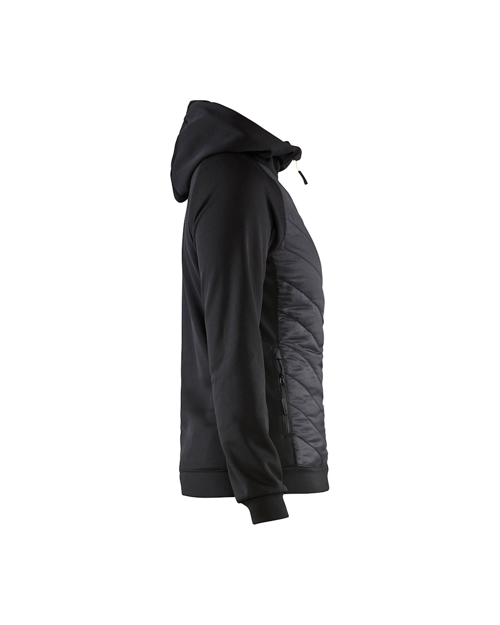 Damen Hybrid Sweater schwarz / gelb, Seite rechts, DB Schenker Damen Hybrid Sweater schwarz / gelb, Seite rechts, DB Schenker