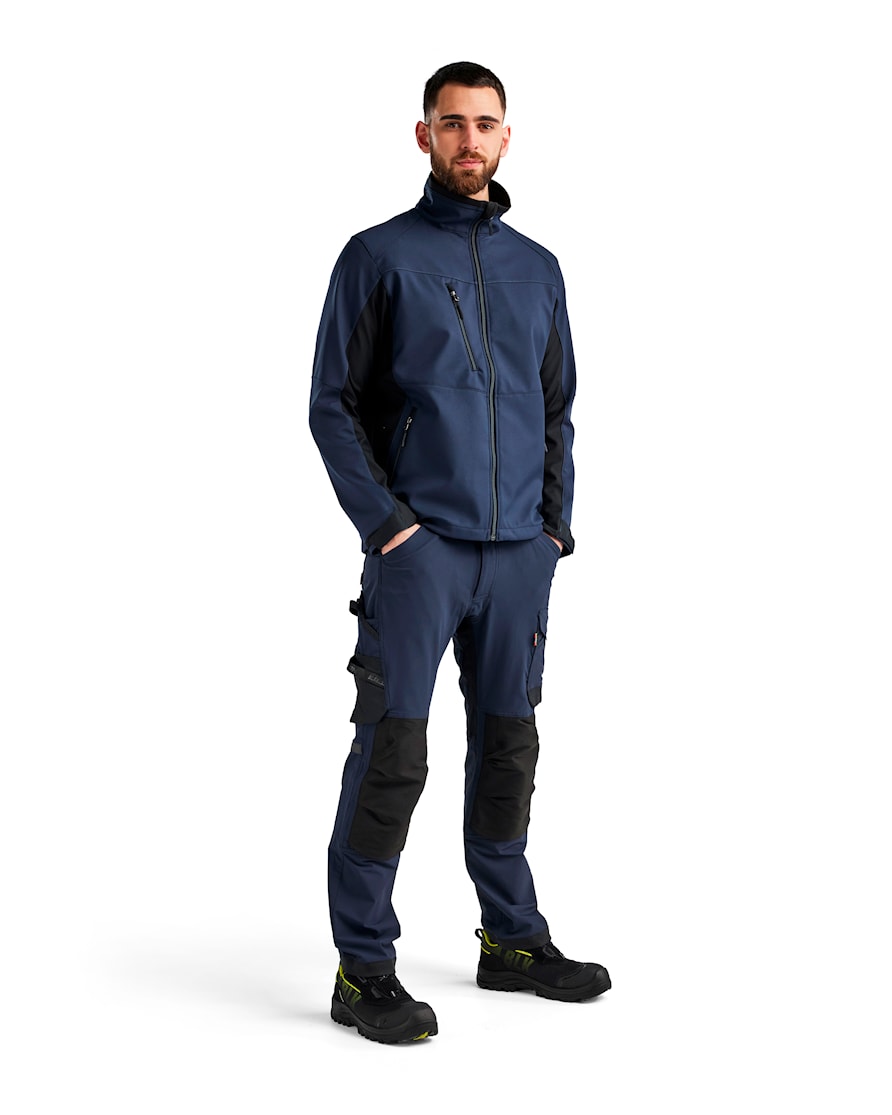 Fleece-Jacke, Stehkragen, Reißverschluss, Tarnfarben, Arbeitskleidung