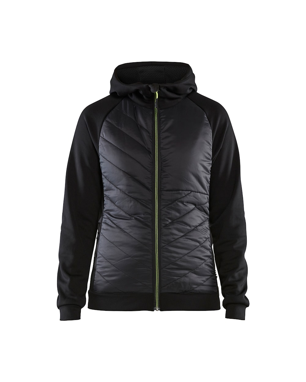Damen Hybrid Sweater schwarz / gelb vorn Damen Hybrid Sweater schwarz / gelb vorn, DB Schenker