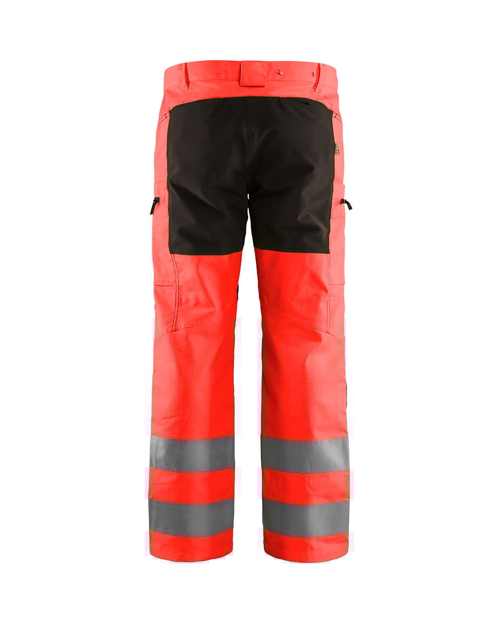 High Vis Arbeitshose mit Stretch High Vis Rot / Schwarz, hinten, DB Schenker High Vis Arbeitshose mit Stretch High Vis Rot / Schwarz, hinten, DB Schenker