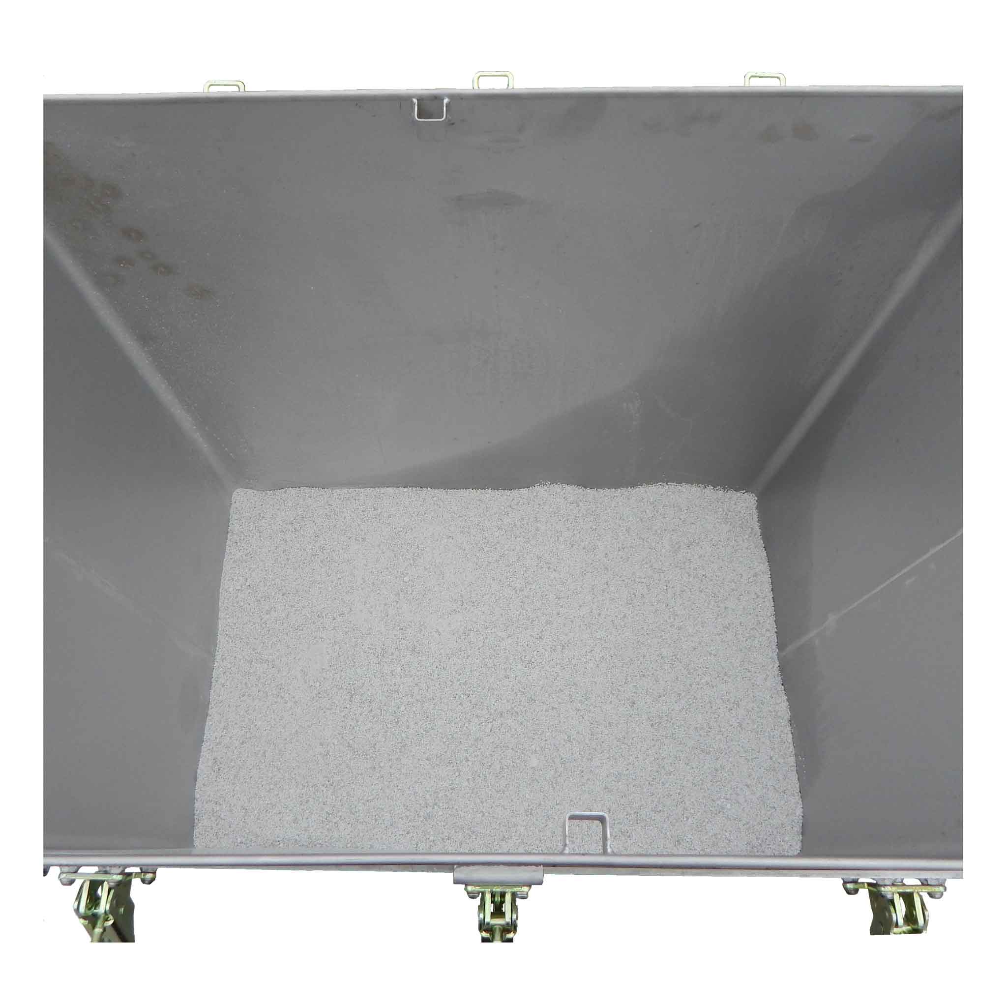 M-Box X2 Ansicht direkt von oben auf die Box aus Edelstahl ohne Deckel