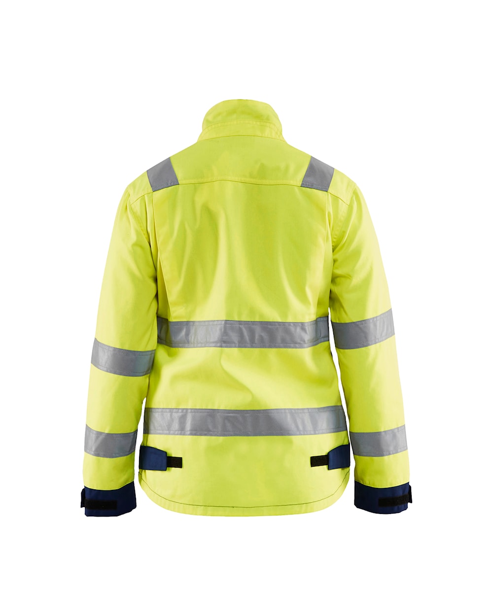 Damen High Vis Jacke High Vis Gelb / Marineblau, hinten, DB Schenker Damen High Vis Jacke High Vis Gelb / Marineblau, hinten, DB Schenker
