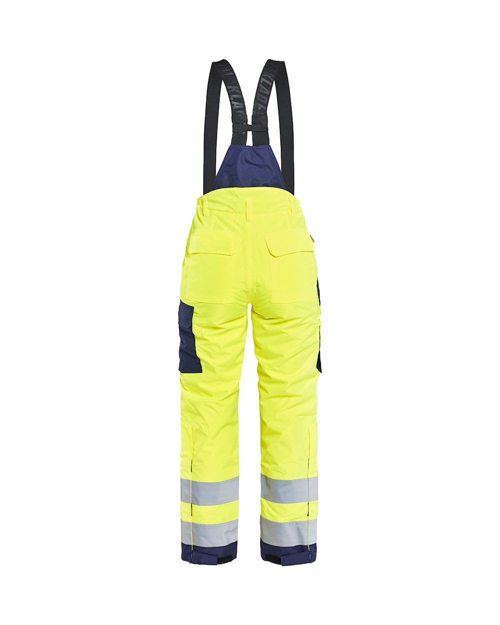 Damen High Vis Winter Arbeitshose High Vis Gelb / Marineblau, hinten, DB Schenker Damen High Vis Winter Arbeitshose High Vis Gelb / Marineblau, hinten, DB Schenker