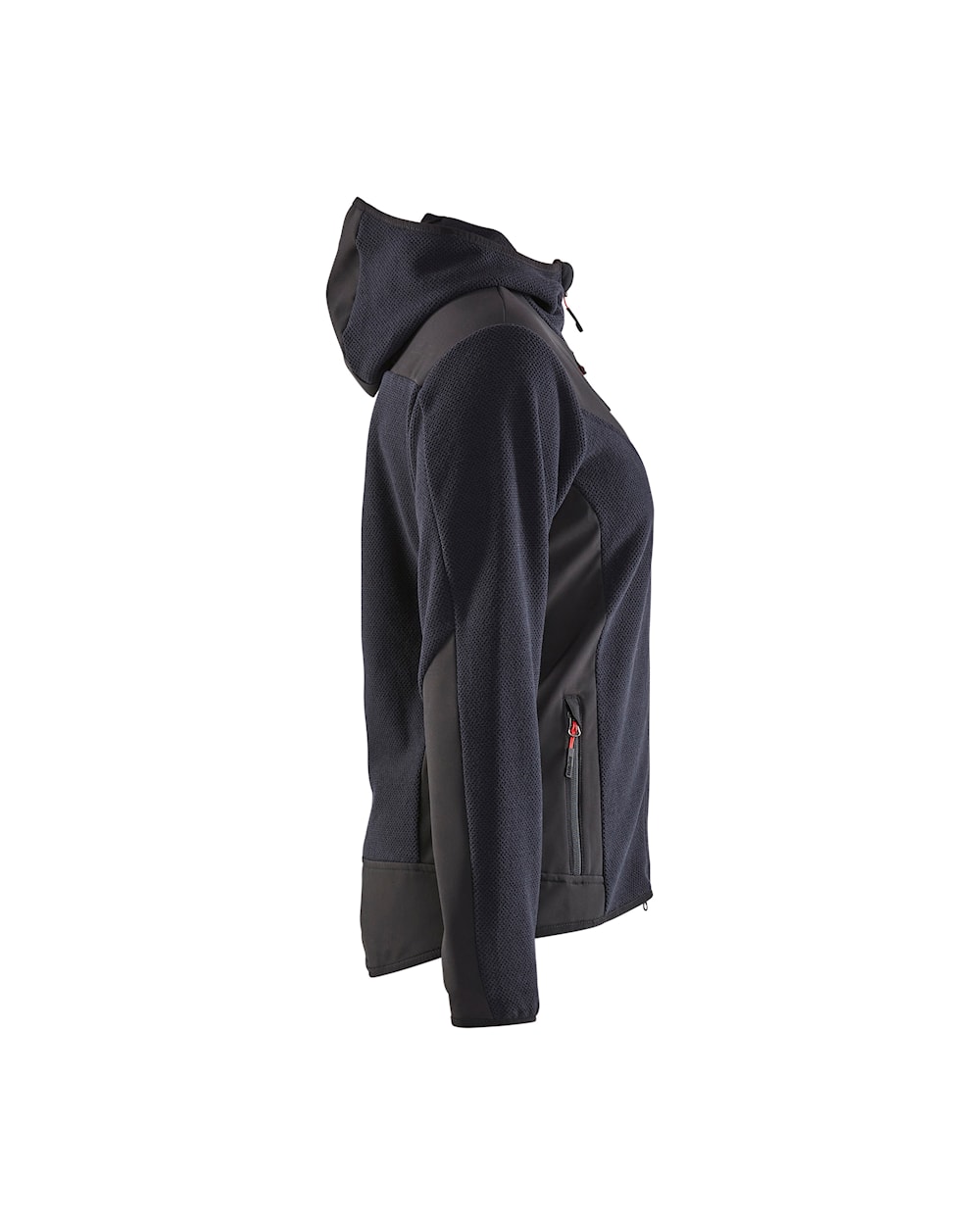 Damen Strickjacke dunkel marineblau / schwarz, Seite rechts, DB Schenker Damen Strickjacke dunkel marineblau / schwarz, Seite rechts, DB Schenker