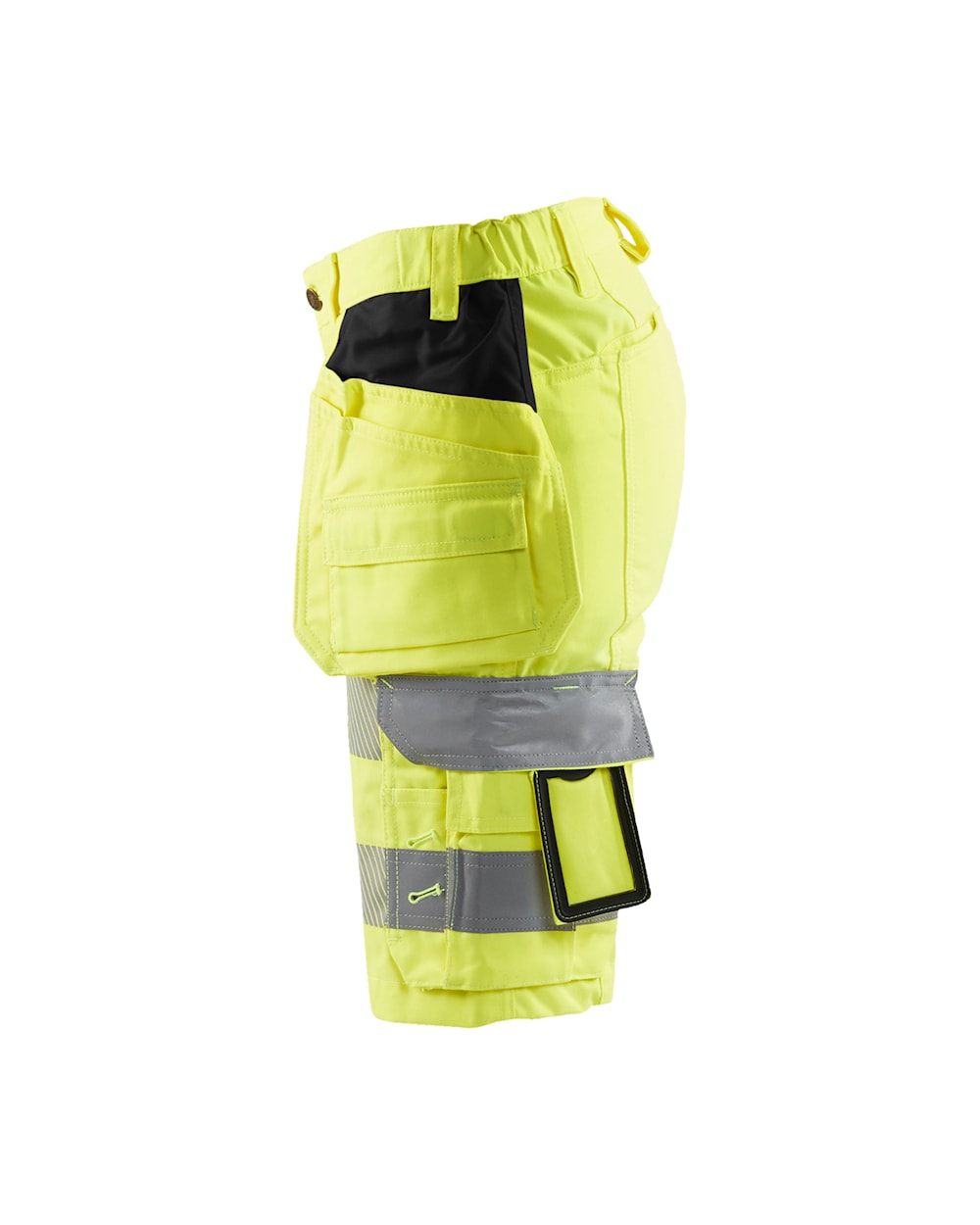 Damen High Vis Shorts mit Stretch High Vis Gelb, Seite links, DB Schenker Damen High Vis Shorts mit Stretch High Vis Gelb, Seite links, DB Schenker