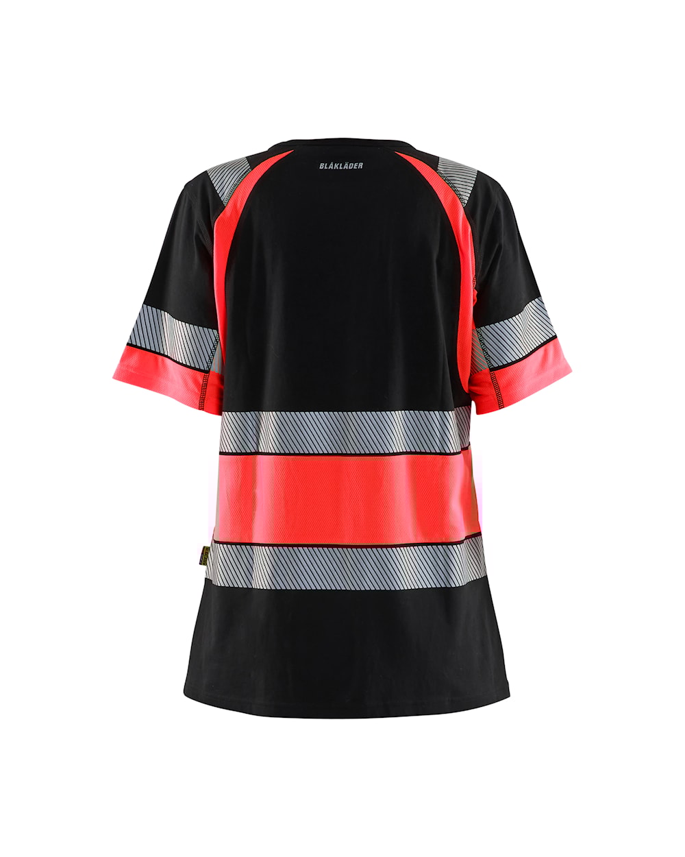 Damen High Vis T-Shirt Schwarz / High Vis Rot, hinten, DB Schenker Damen High Vis T-Shirt Schwarz / High Vis Rot, hinten, DB Schenker