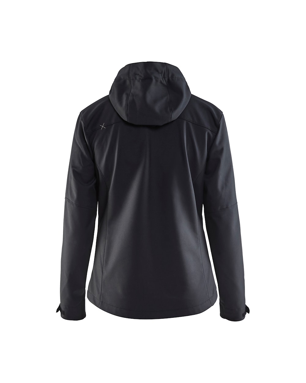 Damen Softshell Jacke schwarz / silber, hinten, DB Schenker Damen Softshell Jacke schwarz / silber, hinten, DB Schenker