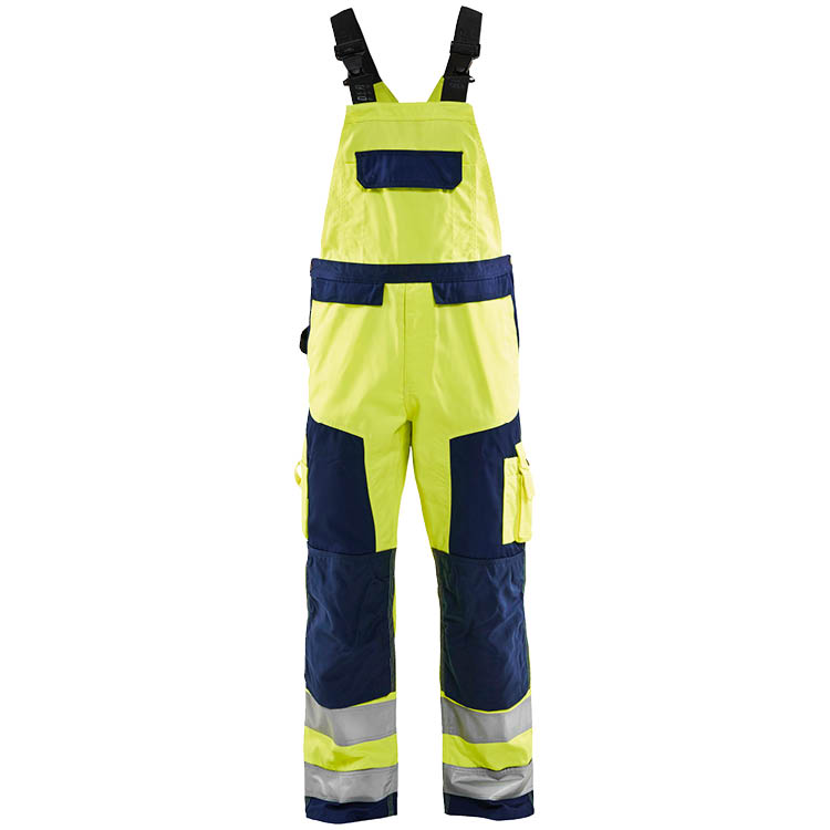 HIgh Vis Latzhose, Gelb/Marineblau, DB Schenker HIgh Vis Latzhose, Gelb/Marineblau, DB Schenker