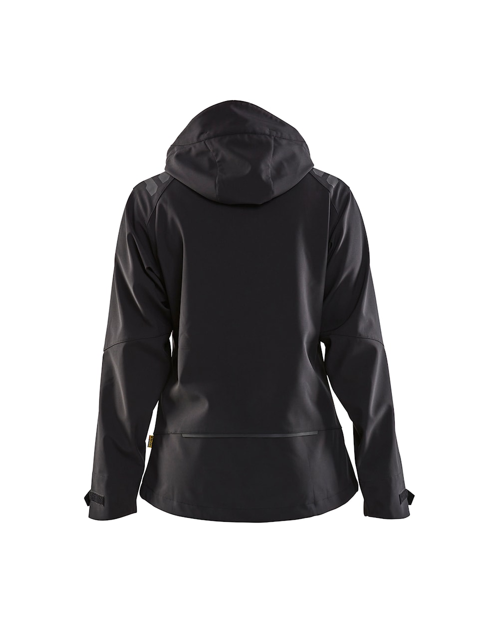 Damen Softshell Jacke schwarz, hinten, DB Schenker Damen Softshell Jacke schwarz, hinten, DB Schenker