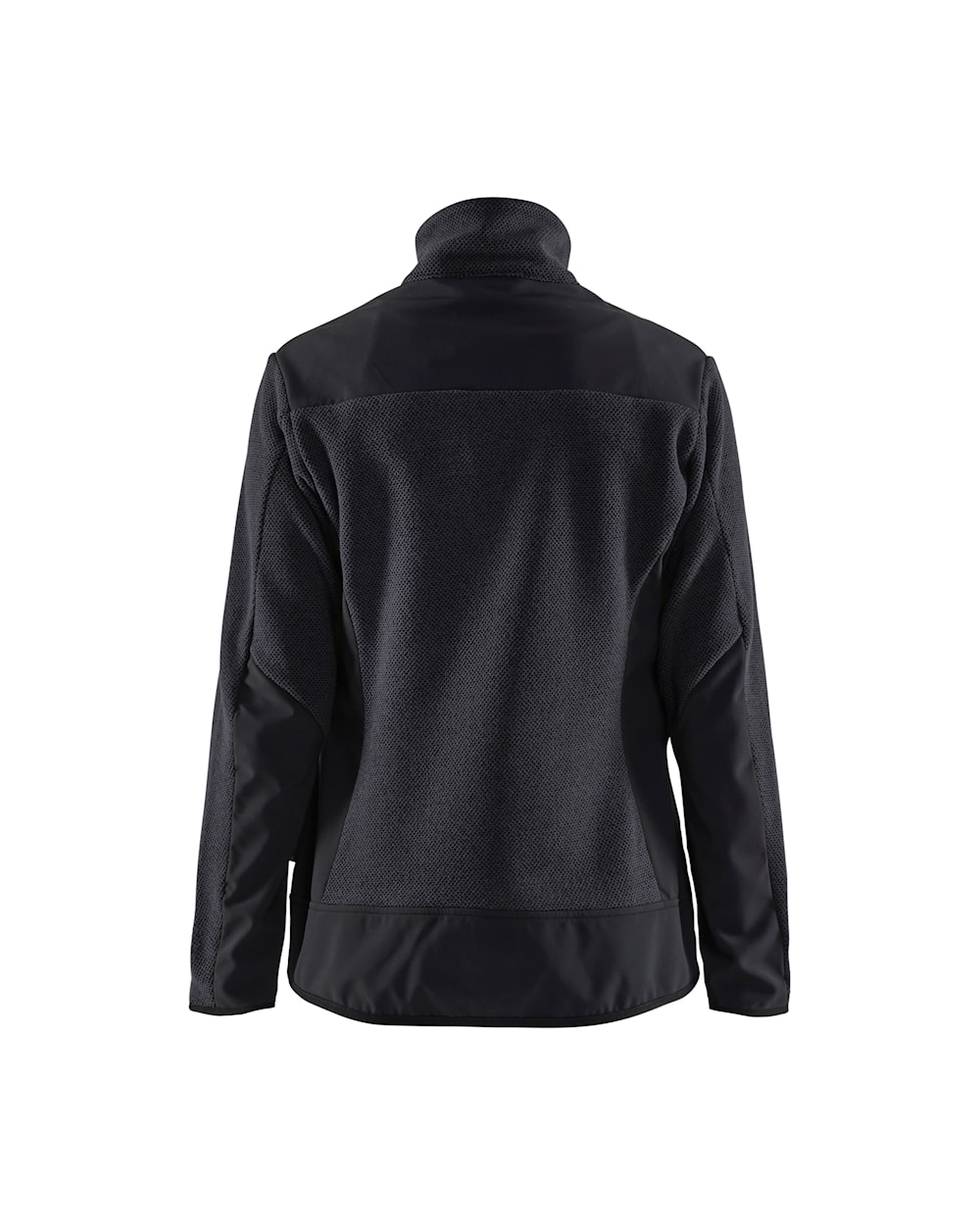 Schwarze Strickjacke für Damen, Ansicht von hinten