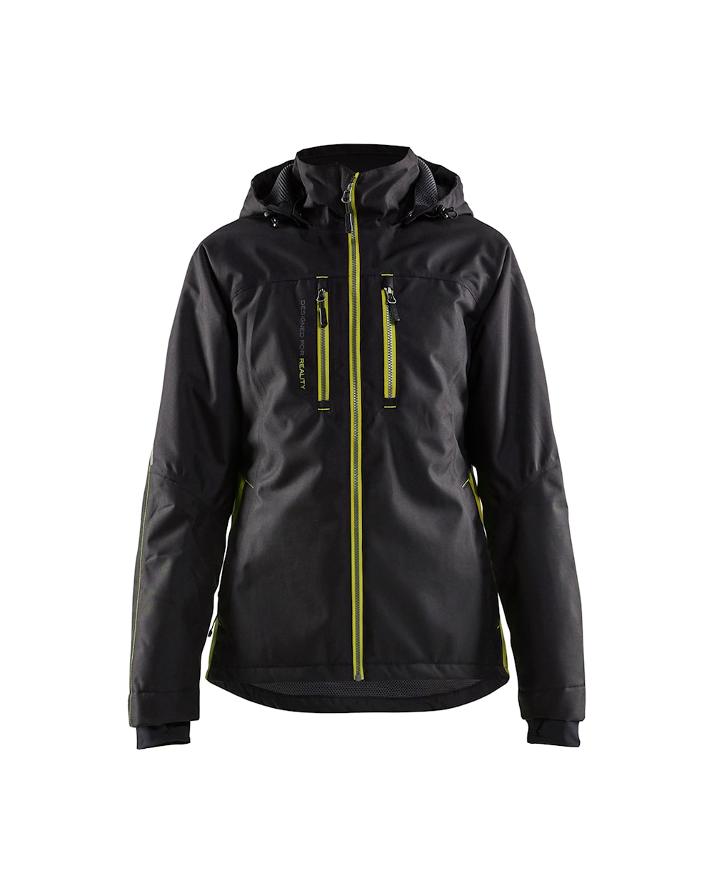 Damen Funktionsjacke schwarz / gelb vorn Damen Funktionsjacke schwarz / gelb, vorne, DB Schenker
