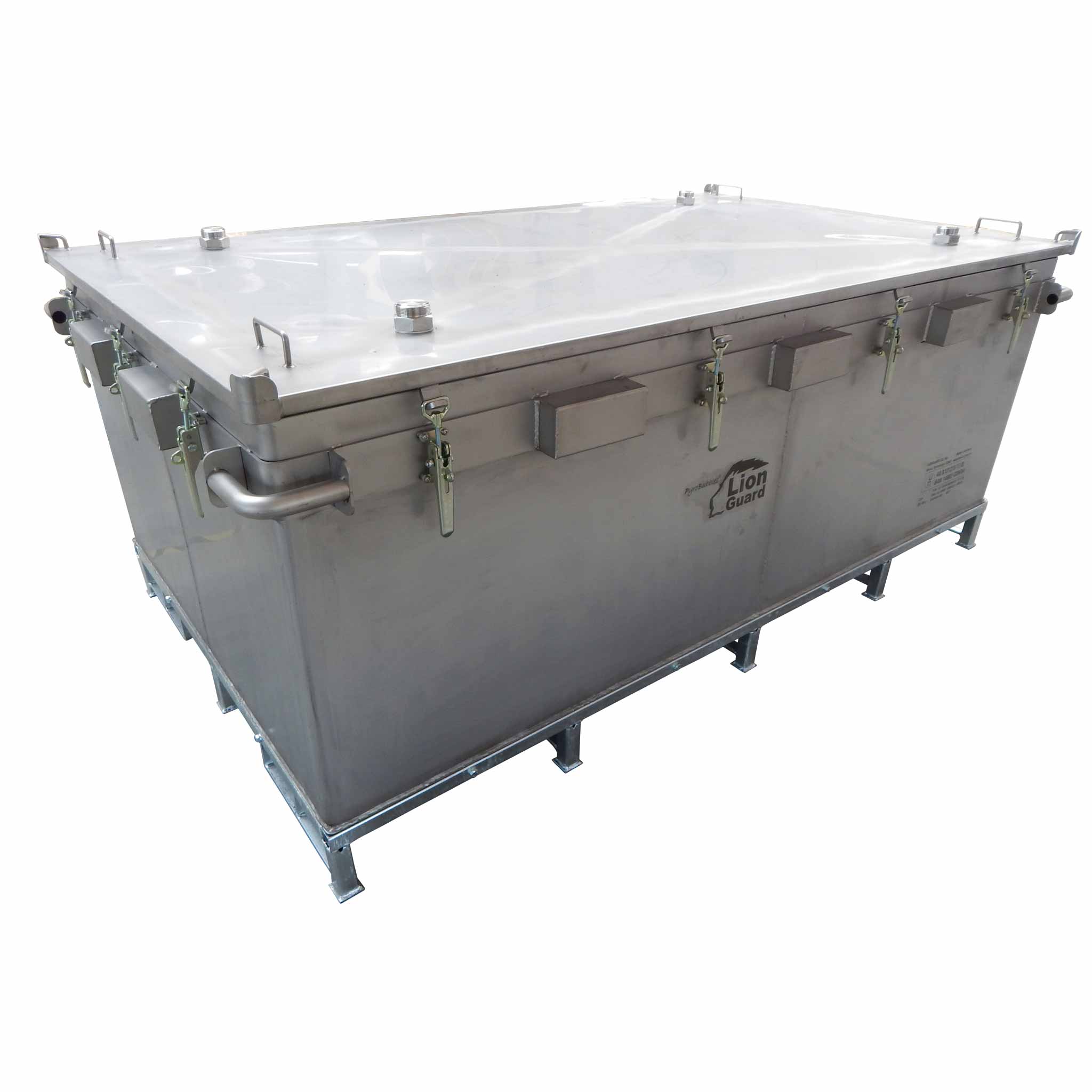 XXL-Box aus Metall zur Lagerung defekter Lithium-Ionen-Batterien