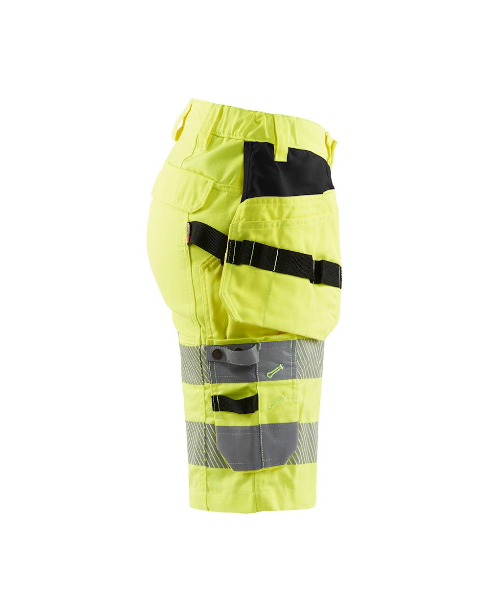 Damen High Vis Shorts mit Stretch High Vis Gelb, Seite rechts, DB Schenker Damen High Vis Shorts mit Stretch High Vis Gelb, Seite rechts, DB Schenker