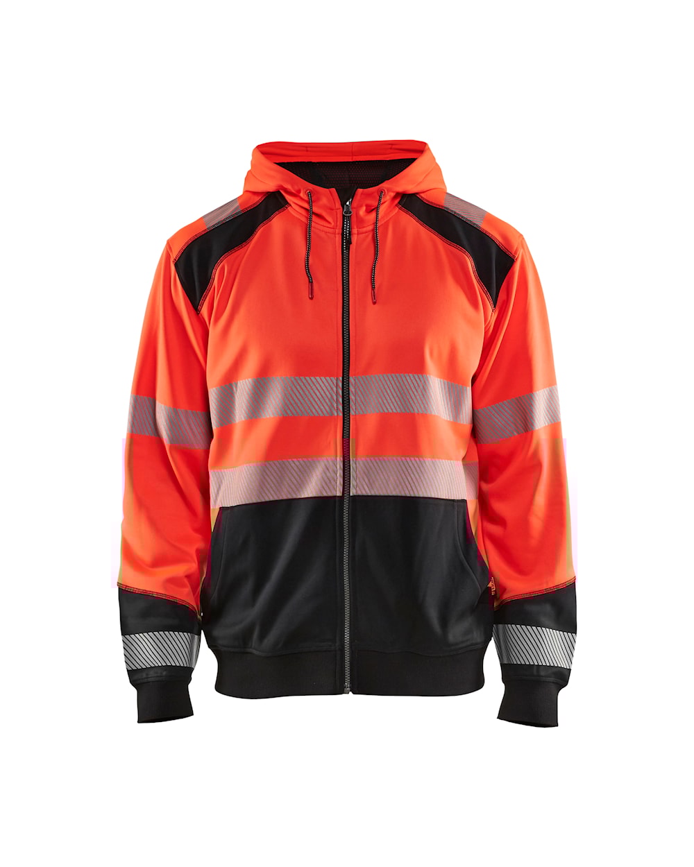 High Vis Kapuzensweater high vis rot / schwarz vorn High Vis Kapuzensweater high vis rot / schwarz vorn, DB Schenker