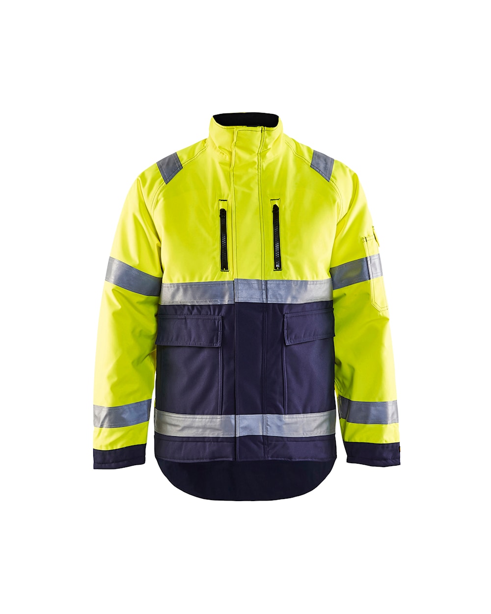 High Vis Winterjacke Gelb/Marineblau